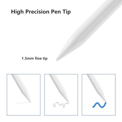 Waiktyne Stylus Pen for iPad A16 A15 A14 A13 11th 10th 9th 8th 7th 6th Gen, iPad Air M2 M1 5th 4th 3rd Gen, iPad Pro 12.9 11-inch 4th 3rd 2nd 1st Gen, iPad Mini A17 Pro 7 6 5