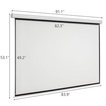Kshioe 92" KS0087 Motorized Projection Screen 16:9 HD