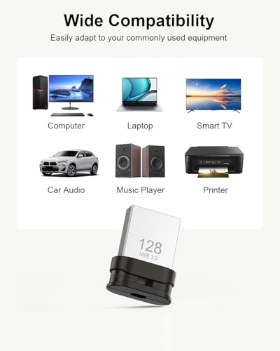 GARMESE 128GB USB 3.0 Flash Drive Compact Waterproof Portable Device