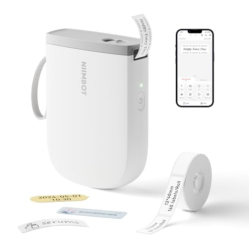 NIIMBOT D11_H Portable Thermal Monochrome Label Maker 300DPI Bluetooth