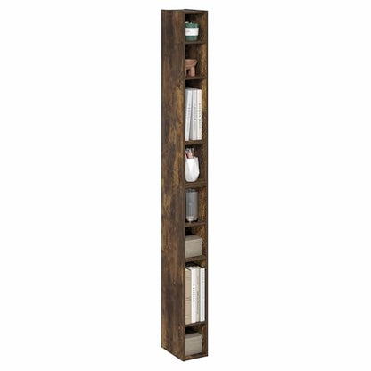 Furinno 8-Tier FULDA Bookcase, Wall-Mounted, Space-Saving Storage Shelf, 9.25 x 5.91 x 70.87 in