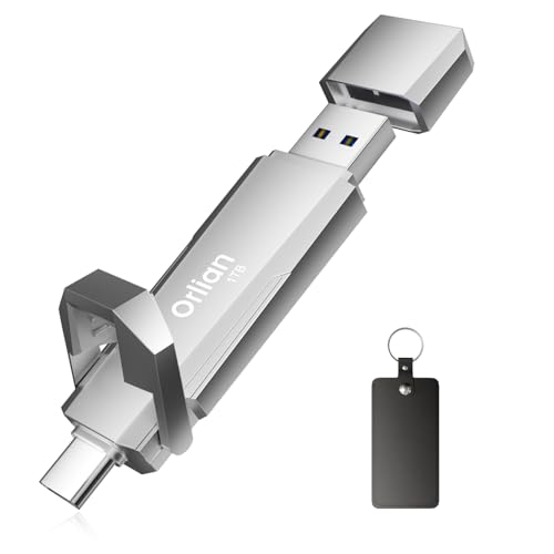 Orlian 1TB Portable SSD USB Solid State Drive Up to 1000MB/s USB 3.2 Gen 2 Dual Type C/USB A