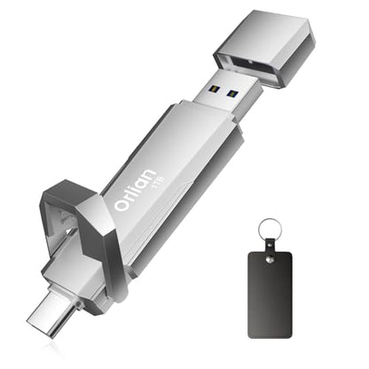 Orlian 1TB Portable SSD USB Solid State Drive Up to 1000MB/s USB 3.2 Gen 2 Dual Type C/USB A