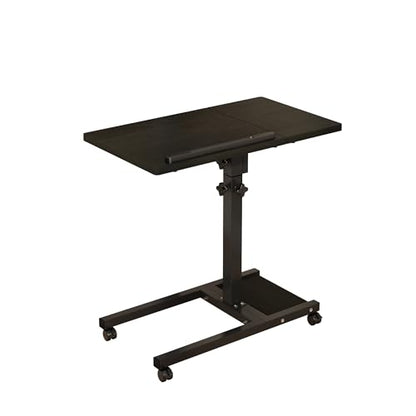 TigerDad 11.81 x 13.27 inches QQ-111 Overbed Table Adjustable Height Indoor Use Metal and Engineered Wood