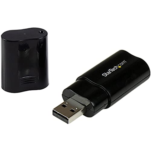 StarTech.com USB Audio Adapter ICUSBAUDIOB - 5.1 Surround Sound - Stereo - USB 2.0 - External Sound Card