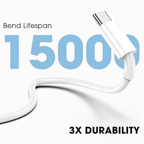 FEEL2NICE USB Type C Charging Cable 6 Feet 60 Watts USB 2.0 Male-to-Male