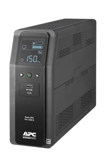 APC 1500VA BR1500MS2 Uninterruptible Power Supply 900 Watts 120 Volts Tower UPS