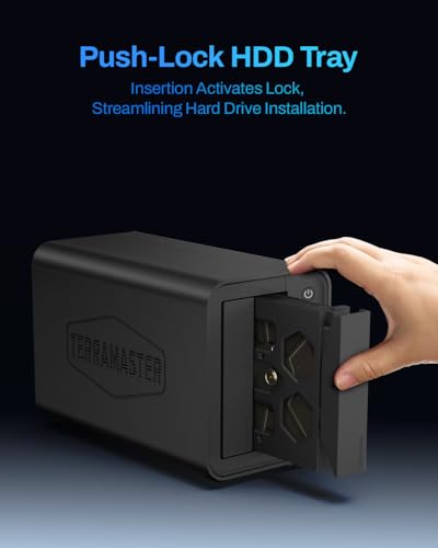 TERRAMASTER F2-425 2-Bay Network Attached Storage, Intel x86 Quad-Core CPU, 4GB RAM, 2.5GbE LAN, Multimedia Server