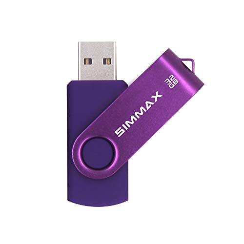 SIMMAX 32GB QD-SMFMIX-JZ32GB-PURPLE USB 2.0 Flash Drive 32GB Storage Capacity Lightweight 9-11 MB/s Write Speed 18 MB/s Read Speed