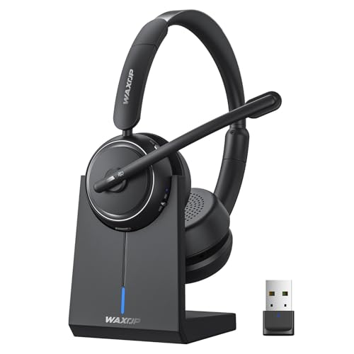Waxop 1 Count WX-HS012 Wireless Headset with Environmental Noise Cancellation