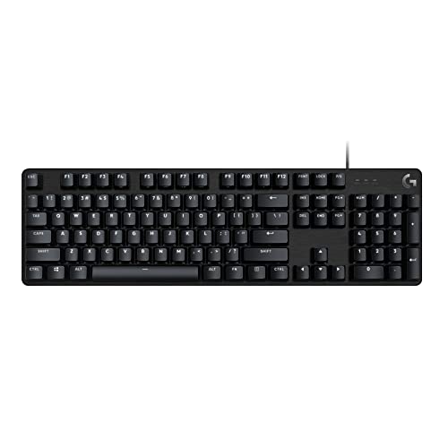 Logitech G413 SE Full-Size Mechanical Keyboard 108 Keys Aluminum Construction Tactile Switch Corded Black