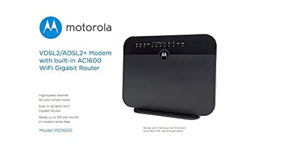 Motorola Dual-Band AC1600 Model MD1600 Ethernet/Wi-Fi Router