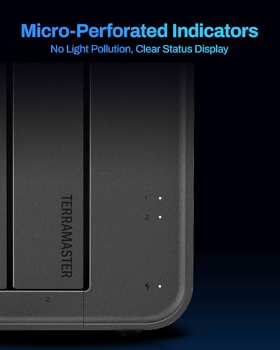 TERRAMASTER F2-425 2-Bay Network Attached Storage, Intel x86 Quad-Core CPU, 4GB RAM, 2.5GbE LAN, Multimedia Server
