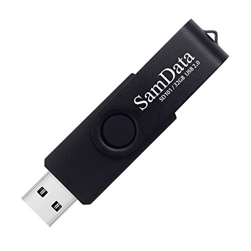 SamData 32GB USB Flash Drive 2 Count USB 2.0 High-Speed Read/Write Memory Stick