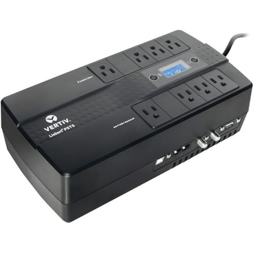 Vertiv PST5 UPS - 400 Watts 120V Tower Uninterruptible Power Supply 8 Outlets