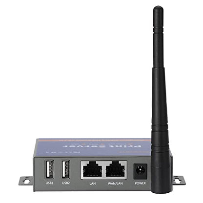 CHEECENT 3.82 x 2.6 x 0.98 inches Wireless Print Server CR202 USB 2.0 2-Port