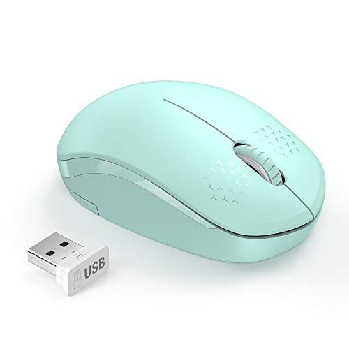 seenda Wireless Mouse for Laptop 2.4G Noiseless Mouse USB Receiver Optical Right Hand 3 Button Compact