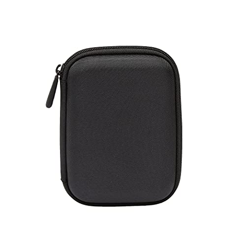 Amazon Basics 5.3 x 3.5 x 1.2 inches Black Plastic Carrying Case for External Hard Drives
