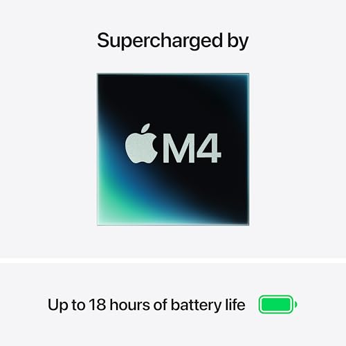 Apple 8.46 x 11.97 x 0.44 inches MW123LL/A Liquid Retina Display with M4 Chip Laptop