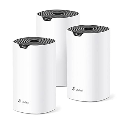 TP-Link Deco S4(3-Pack) Dual-Band 802.11ac Whole Home WiFi System, 1200 Mbps, Ethernet Connectivity, 5500 Sq. Ft. Coverage