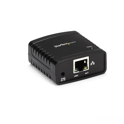 StarTech.com 1-Port USB 2.0 Network Print Server PM1115U2 10/100 Mbps TAA Compliant Wired Ethernet