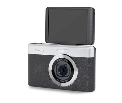 Kodak 13MP C1 Compact Digital Camera with 4X Zoom, 180° Flip Screen, Full HD Video