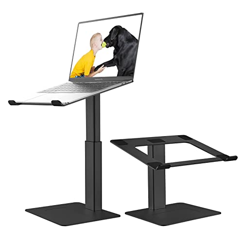 VECOFO Adjustable Laptop Stand for Desk, Aluminum Ergonomic Design, 10-17 Inch Compatibility, Height Adjustability 8.9-14.5 Inches