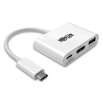 Eaton 4.8" x 3.9" USB-C to HDMI Adapter U444-06N-H4U-C, 60W, 3 Ports, 20V, 1.5A