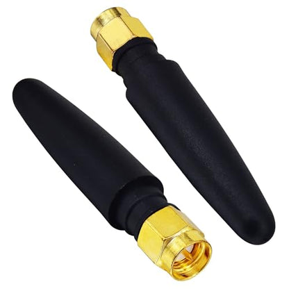 Boobrie 2-Pack 2.4GHz Mini WiFi Antenna 2dBi SMA Male Omni-Directional