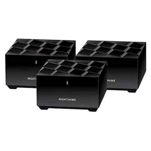 NETGEAR MK63-100NAR 3-Pack Wi-Fi 6 Dual-Band Whole Home Mesh System 1800 Mbps