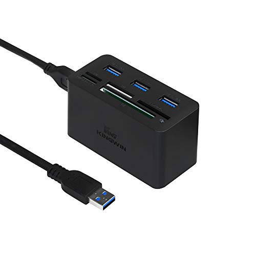 Kingwin KWCR-801U3 Super Speed USB 3.0 Hub and Card Reader Combo