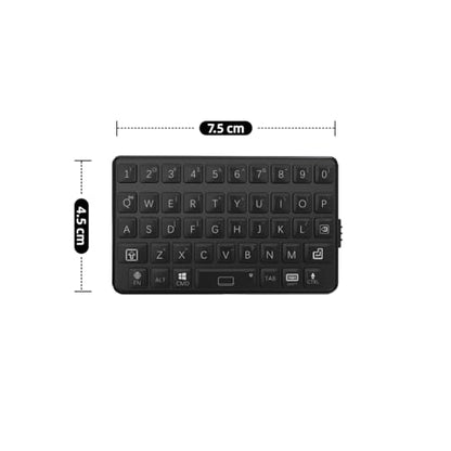 EXknight Mini Keyboard 46 Keys QWERTY Bluetooth 5.0 Wireless Portable Keyboard Model M4