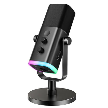 FIFINE Desktop Microphone AM8 Dynamic USB/XLR 50Hz-16KHz 1 Channel Microphone