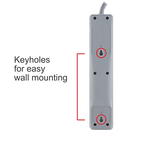 GE 6-Outlet 120V Surge Protector with 8 Ft Cord Model 61344