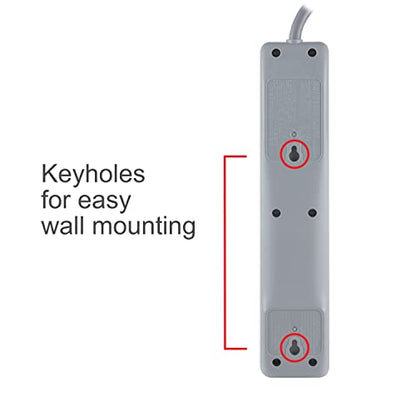 GE 6-Outlet 120V Surge Protector with 8 Ft Cord Model 61344