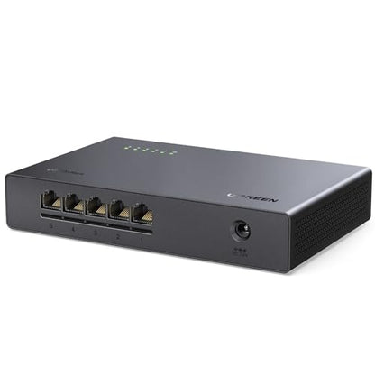UGREEN 5-Port 2.5Gb Ethernet Switch, Model CM953, Unmanaged Network Hub