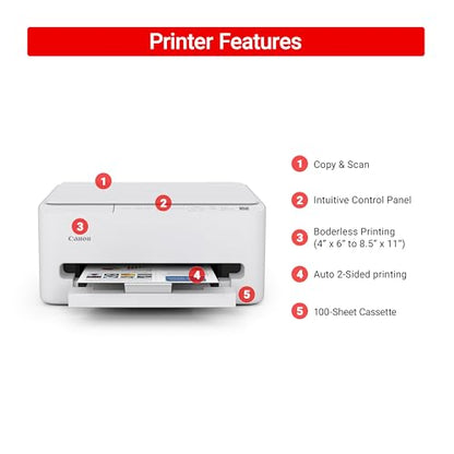 Canon PIXMA TS4320 14.8x14x6.7" Color Inkjet Printer with Duplex Functionality