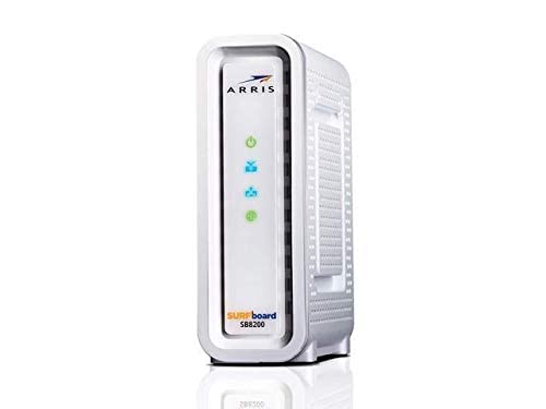 ARRIS 4 Ports Cable Modem 10000 Mbps Downstream 2000 Mbps Upstream Ethernet White