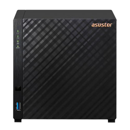 Asustor AS1204T 4-Bay NAS Network Attached Storage, Quad-Core 1.7GHz CPU, 2.5GbE, 1GB DDR4, Metal, Black