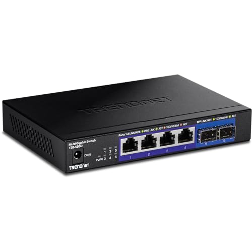 TRENDnet 6-Port Unmanaged Multi-Gig Switch TEG-S562