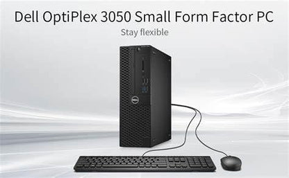 Dell OptiPlex 3050 SFF 3840 x 2160 Computer Tower 4K HDMI DisplayPort Certified Refurbished