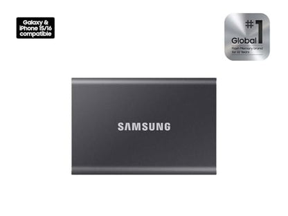 Samsung 1TB MU-PC1T0T External Solid State Drive, USB 3.2 Gen 2, Read Speed 1050MB/s, Write Speed 1000MB/s, Portable SSD