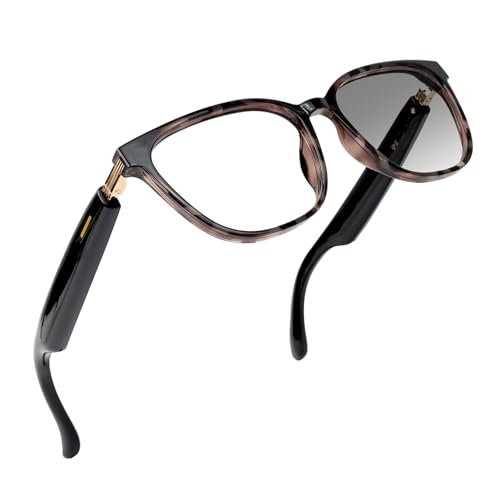loangyunfone Smart Glasses KL02-Tortoiseshell Bluetooth Connectivity No Display Wearable Tech