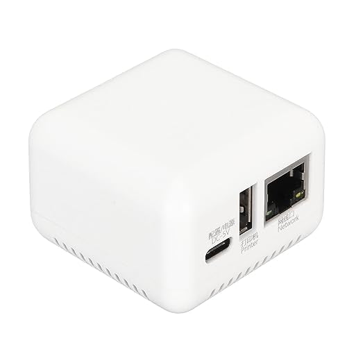ASHATA 3.62 x 3.58 x 2.95 inches USB 2.0 Network Print Server Model ASHATAb5qpm4f6zn-11