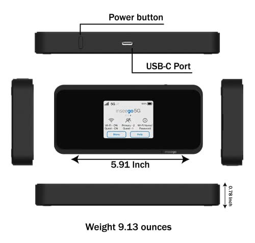 EVDO-LINK 5G Mobile Portable Wifi M2100 Wi-Fi 802.11ax Touchscreen Interface 2.7 Gbps