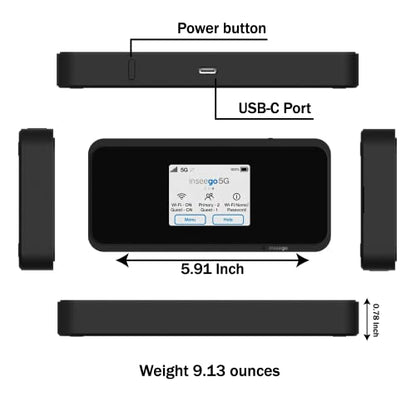 EVDO-LINK 5G Mobile Portable Wifi M2100 Wi-Fi 802.11ax Touchscreen Interface 2.7 Gbps