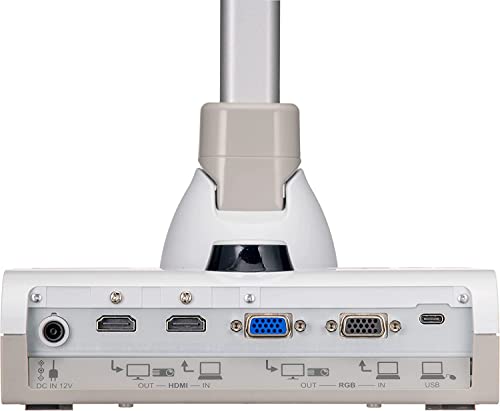 ELMO 1380-17 4K 30fps Document Camera, 12MP, Optical Zoom 12x, Digital Zoom 16x