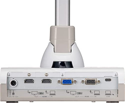 ELMO 1380-17 4K 30fps Document Camera, 12MP, Optical Zoom 12x, Digital Zoom 16x