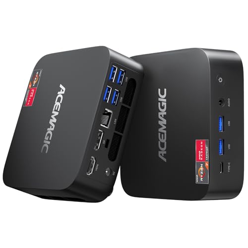 ACEMAGICIAN K1 Mini PC Ryzen 7 7735HS 24GB LPDDR5 512GB SSD Mini Computer 3840x2160 4K Triple Display