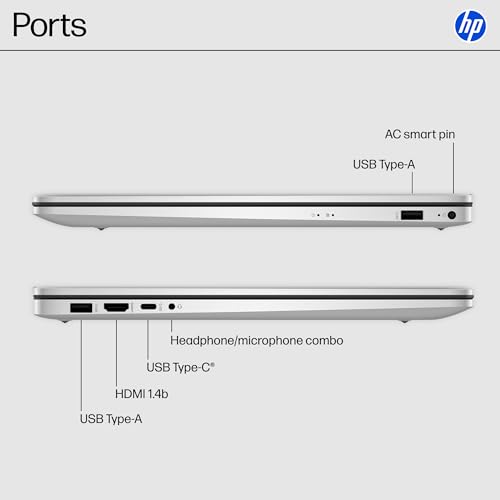HP 17.3" Laptop, AMD Ryzen 5 7430U, 20GB RAM, 512GB SSD, 1920x1080, Wi-Fi 6, Bluetooth 5.4